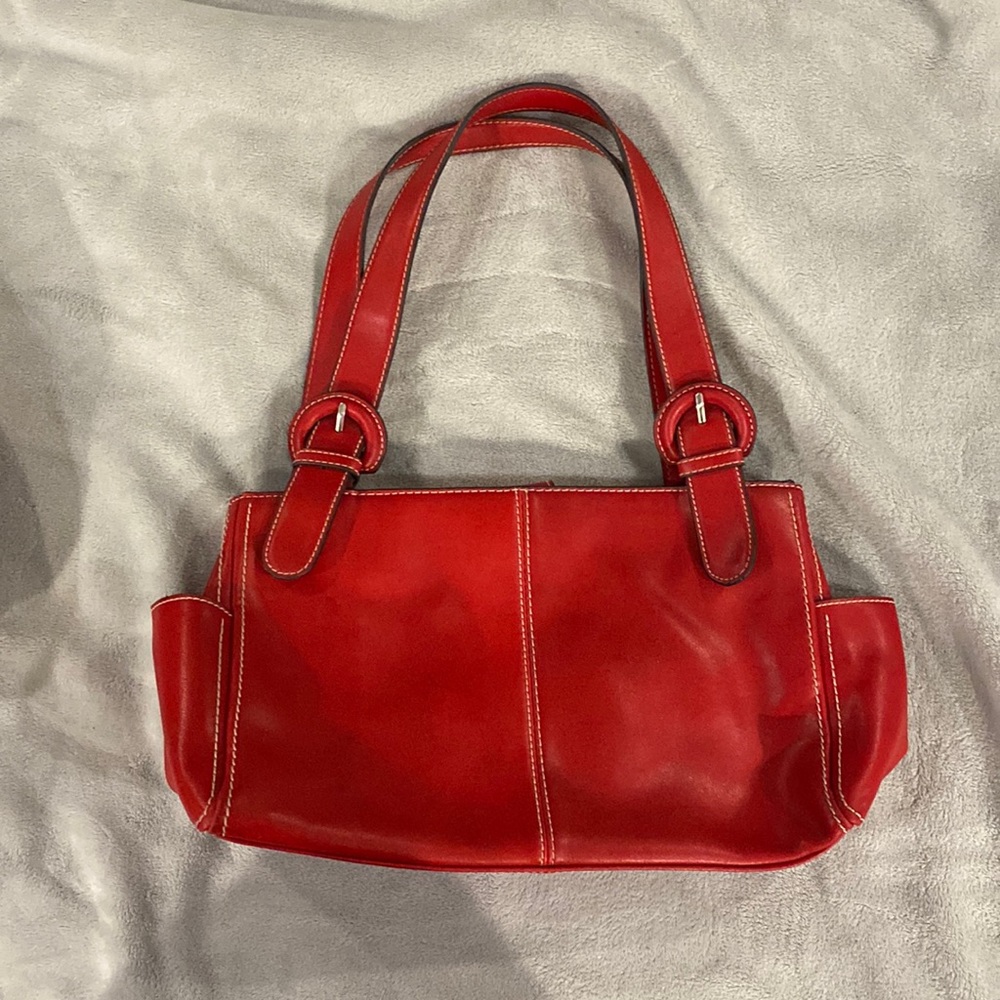 Nine West Red Leather Shoulder Bag